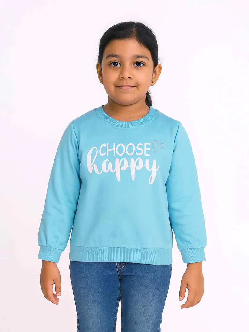 Girls French Terry Pullover Sweatshirt